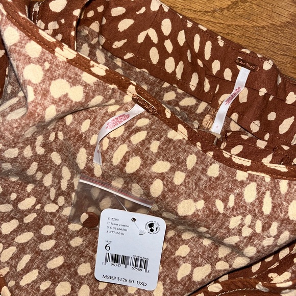 NWT Free People Bennett Crop Cotton Top & Shorts Set size 6 - Picture 7 of 9